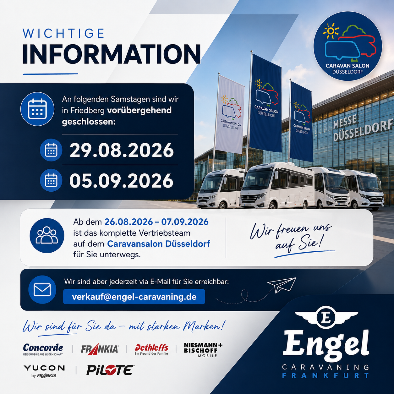 Engel caravaning hinweis messe