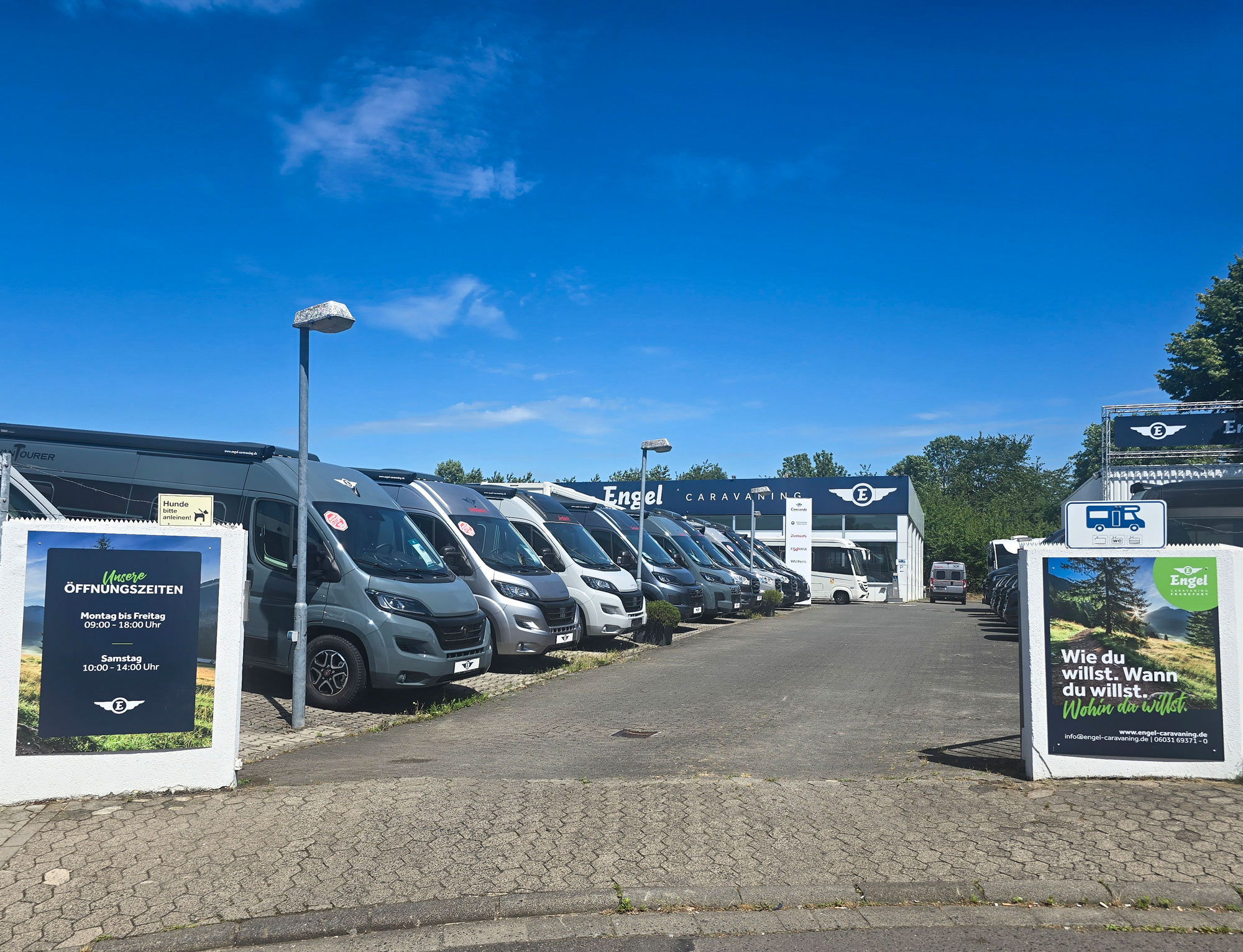 eingang engel caravaning frankfurt friedberg kastenwagen