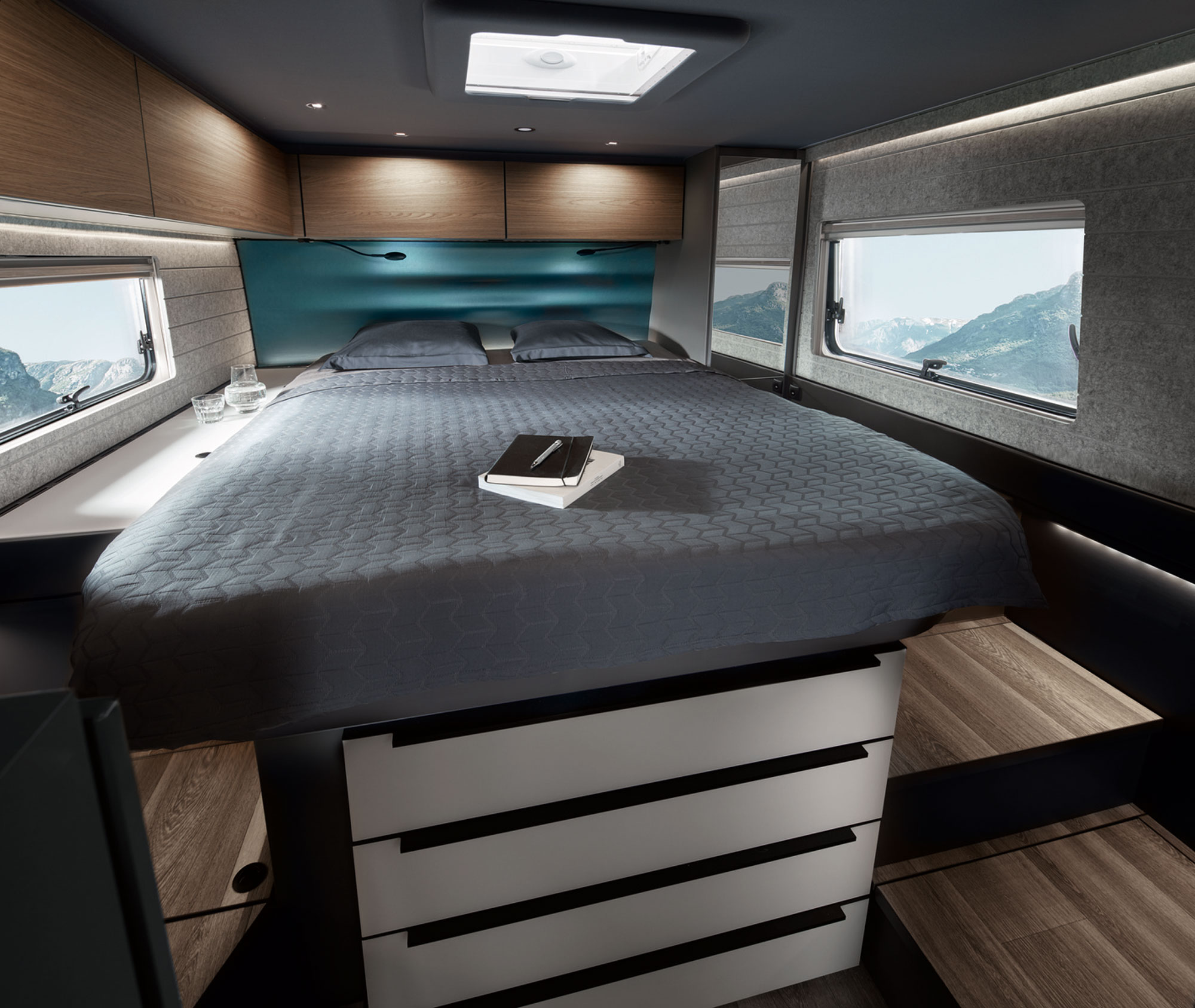 niesmann bischoff ismove 7.3f interieur queensbett